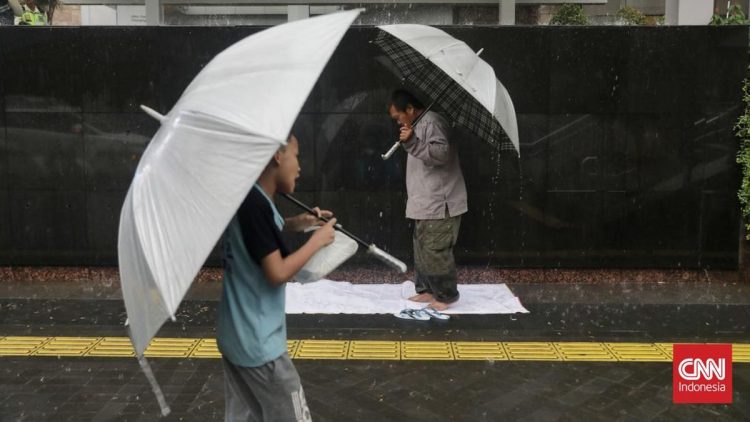 Hujan Lebat Mengguyur Jakarta