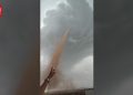 Kemunculan Tornado di Geopark China dalam Detik-detik yang Menegangkan