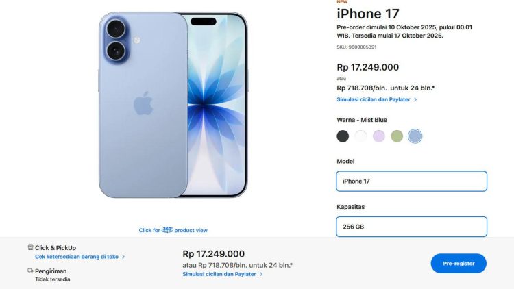 Daftar Harga iPhone 17, Pro, Pro Max, dan Air terbaru di Indonesia