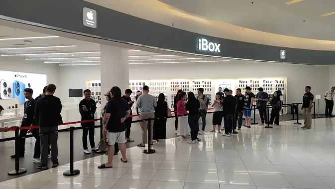 Preorder iPhone 17 Series Banyak Peminat, Antrean Panjang di Gerai iBox