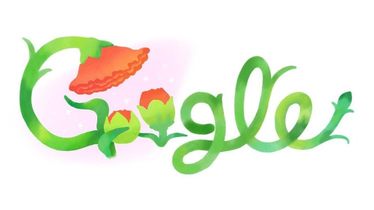 Doodle Rayakan Hari Ibu dengan Menampilkan Tanaman dan Bunga